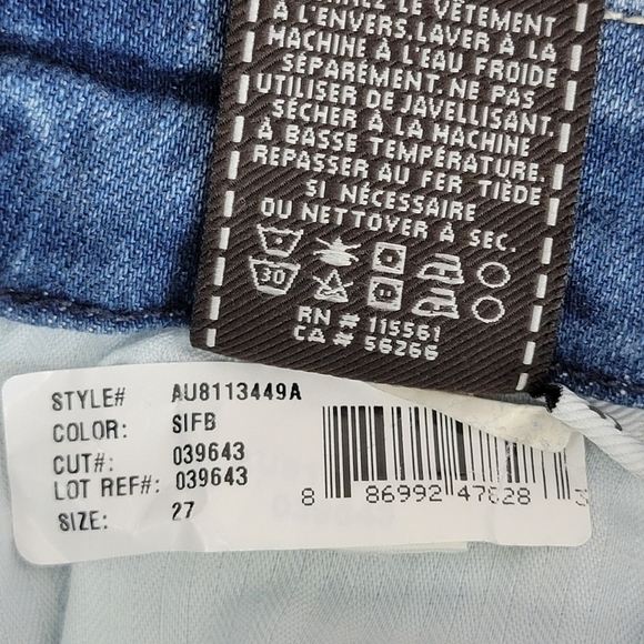 7 For All Mankind Slim Illusion Luxe High Waist Ankle Skinny Denim Jeans 27 NEW - Picture 16 of 16